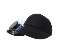 Solar Fan Sun Hat for Women - USB Rechargeable Outdoor Cooling Fan Cap | UV Protection Quick-Drying Open Top Baseball Hat | Ponytail Friendly Breathable Summer