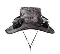 Solar Fan Sun Hat - Multi Head Cooling Hat System, UV Shield Wide Brim Ventilation Cap, Eco Powered Airflow Headgear | Durablee Adjustable Outdoor Protection Equipment for Trekking Farming Gardening