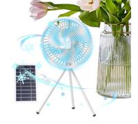 Solar Fans for Outside Floor Desk Air Blowing Device with Tripod Stand