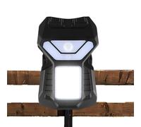 Solar Fence Lights, Solar Powered Clip On Security Lamps with 3 Lighting Modes, Waterproof Outdoor, for Farm Gutter Deck Pathway Stairs Backyard Walkway Flower Bed Garage Camping