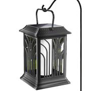 Solar Flame Lantern, Outdoor Tent Light, Waterproof Decorative Lamp, Romantic Flickering Glow, Solar Charging Design, Easy Setup, Perfect for Garden, Pathway, Courtyard, 4.72x4.72x7.13 inches