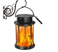 Solar Flame Lantern, Waterproof Outdoor LED Patio Light, Energy-Efficient Decorative Lamp, Perfect For Garden, Porch, Pathway, Backyard, Tree, And Landscape Lighting, 4.72x4.72x7.09 In