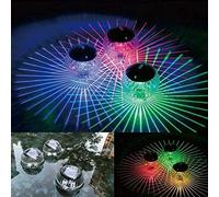 Solar Floating Pool Lights, Solar Powered Pond Light, Waterproof LED Color Changing, Solar Garden Pool Lights, Hanging Ball Light for Garden Yard Swimming Pool Fountain Fish Tank,Enchanting12