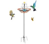 Solar Fountain for Bird Bath | Bluebird Watering Container | Weather-Resistant Bee Watering Station & Flower Bird Feeder | for Gardeners Nature Lovers Backyard Patio Deck Courtyard Lawn