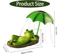 solar frog garden decoration funny frog statue garden decoration waterproof resin garden decoration garden ornament animal sculpture for patio lawn