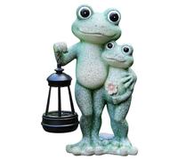 Solar Garden Frog, Glowing Resin Statue, Fairy Lantern Decor