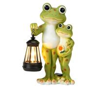 Solar Garden Frog, Glowing Resin Statue, Fairy Lantern Decor