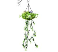 Solar Garden Lights - Outdoor LED String Artificial Vine Lamp, Solar Flower String Light, Balcony Porch Patio Fence Backyard Garden Terrace Landscape Apartment, Fairy | for Pathway Illumination