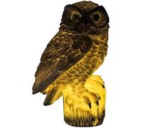 Solar Garden Ornament Owl Sculptures and Statues Waterproof Solar Animals for Outdoor Garden Balcony Flower Bed Decorations