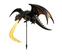 Solar Garden Stake Lights | Waterproof Dragon Fire Figurine Lamp | Solar