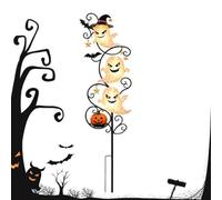 Solar Ghost Lights Outdoor - Waterproof LED Halloween Stake Lights