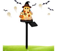 Solar Ghost Yard Stake Spooky Halloween Holiday Decoration Solar-powered