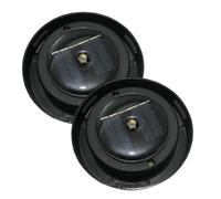 Solar Ground Light Replacement Cover - Waterproof Easy Install, 8cm Circular Top with Bright LED, Durable Hardened, Automatic Energy Recharge, for Homeowners Pathway Walkway Care