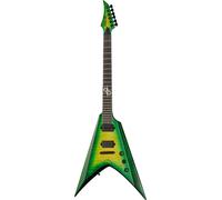 Solar Guitars Solar Guitars V2.6LB Flame Lime Burst Matte