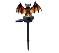 Solar Halloween Lights - Waterproof Gothic Resin Bat Yard Decor