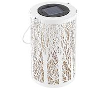 Solar Hanging Lantern Outdoor Lamp | IP44 Weatherproof for Garden / Patio / Pathway | Hollow LED Design Creates Warm Ambiance | Auto On / Off, 8H Runtime