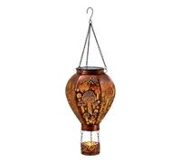 Solar Hot Air Balloon Lantern | Waterproof Hummingbird & Mushroom Decoratin