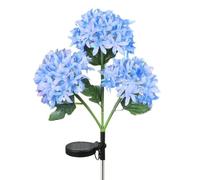 Solar Hydrangea Flower Lights Solar Garden Lights Decorative Flowering | Light Up Hydrangea Flower Energy Saving Eco Friendly Landscaping Flower Lights for Outdoor Garden Yard Lawn Patio