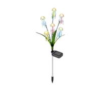 Solar Jellyfish Beacon, LED Ambient Lamp, Hanging Spotlight Ornament, Color Changing Glow, for Outside Patio Yard Christmas Birthday Porch Fence Deck Backyard 9.5×29.2 Inch