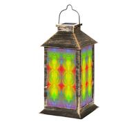 Solar Lantern Colorful Cute sea Fishes Collection Blue Water Seamless Cartoon Outdoor Waterproof Garden Hanging Lantern Solar Powered Lighting Outside Table Lamp for Patio Deck Camping Garden