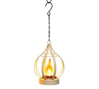 Solar Lantern, Flame Light, Garden Decor, Hollow Fixture, for Courtyard