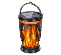 Solar Lantern, Garden Light, Flame Lamp, Decorative Warm 1900K Glow, 4.41x4.41x6.5 inches, 240g Weight, ABS PC Build, 5.5V Voltage, Sturdy, Outdoor Pathway Patio Use, Party