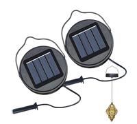 Solar Lantern Replacement Top - 8.5cm Solar Light Lid | 2-Piece Set Sölar Lantern Covers | Weatherproof Soĺar Cell For Garden Torch Pathway Lighting, Soĺar Panel Top, Outdoor Lamp Accessories