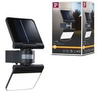 Solar Lèche-mur LED Lesla Détecteur de mouvement crépusculaire (IR) IP65 carré 150x319mm 3000K 12,5W 1000lm 3,7V Anthracite Matière plastique Anthracite G