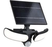 Solar Lèche-mur LED Sonlig Détecteur de mouvement crépusculaire (IR) IP65 carré 286x137mm 3000K 2x9W 2x1100lm 3,7V Anthracite Matière plastique Anthracite G
