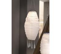 Solar LED Lampion "White", lampe de jardin résistante aux intempéries, lanterne, lampe décorative, lanterne à suspendre, lanterne de jardin, lampe solaire