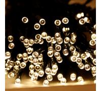 Solar-Lichterkette 20m Blanc Chaud 200 LED Éclairage Weihnachtensbeleuchtung