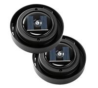 Solar Light Replacement Top - 2 Pieces Porch Lighting, Parts Garden Lid Homeowners, Decorators Backyard Driveway Deck Patio | Homeowners Decorators Backyard Driveway Deck Patio Pathway Garage Shed Cam