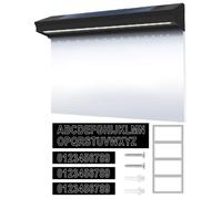 Solar Lighted House Numbers, Waterproof Solar Powered Numbers, 2-Mode Illuminated Outdoor Number Signs with Energy Efficient Light, Home Address Display, Number Sign with Easy Installation