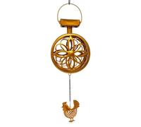 Solar Lights For Garden | Flower Design Hangable Lighting With Chicken Pendant |durable Waterproof Frame That Protects Against Rain And Humidity, Providing Dependable Outdoor Lighting For Your Garden,