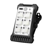 Solar Lights Outdoor, Clipon Motion Sensor Light, Pathway Security Lamp, Interactive Usb Rechargeable Waterproof Fixture for Driveway Fence Patio Balcony Backyard Night Illumination 4.13 X 6.97 Inches
