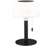 Paulmann Lampe de table solaire Bartja 94607 – 1,6 W blanc chaud (2700K) IP44 USB-C Noir