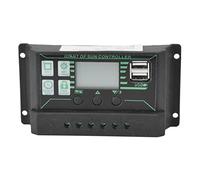 Solar Management Controller with LCD Display | PWM MPPT Regulator for Solar Panels / Battery Systems | Adjustable Dual USB 5V / 3A, 98% Efficiency, - 35℃ to 60℃ (20A)