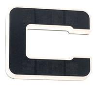 Solar Numéro de maison lumineux LED avec batterie interchangeable Lettre C IP44 3000K 6lm Noir Noir G