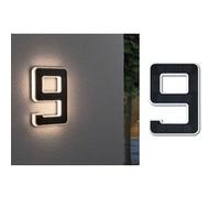 Paulmann 79850 Eclairage solaire pour numéro de maison 0.20 W blanc chaud noir