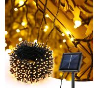 Solar Outdoor Fairy Lights,30 M 300 Led Christmas Lights,8 Modes Waterproof Decorative Light For Christmas,Garden,Patio,Trees,Fence,Wedding,Patio,Home,Warm White
