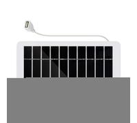 Solar Panel, 2W Power Backup, 5V Waterproof Energy Source, Sturdy, Sunlight Converter, 6.18x3.7x0.07 Inches, Ideal for Boat, Trailer, Farm, Camping, Roof Top, Outdoor Travel, Off Grid Use