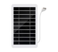 Solar Panel - 2W Waterproof Energy Charging Board, 5V Voltage Output Solar Power Module, Portable Sunlight Electricity Generator For Roof Boat Trailer Farm Camping Outdoor Off Grid Backup Application