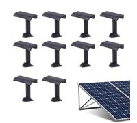Solar Panel Brackets,10 Pieces 30mm Water Guide And Mud Discharge Clamps | Solar Panel Mounting - For Roof Pool Fence Wall Ground Garage Boat Farm Industrial