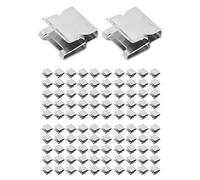Solar Panel Cable Clips 100Pcs | 304 Stainless Steel Weather - Enduring | Secure - Hold Barb Design for Photovoltaic System/Inverter Cables | Easy No - Tool Installation