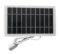 Solar Panel Charger - 2W Crystalline Silicon Portable Solar Panel | 6.28 Inch Waterproof Power Panel for Phones and Tablets, Compact Outdoor Charger for Backpacking, Travel, Climbing and Emerge