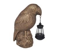 Solar Parrot Garden Light - Outdoor Solar Bird Figurine Statues, Animal-Shaped Decorative Lamps | Lawn Terrace Porch Path Lighting For Weddings Birthdays Anniversaries Housewarming Gift Decor