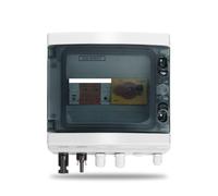 Solar photovoltaic PV Combiner Box With Lightning Protection 1 input 1 out DC 1000V Fuse MCB SPD Box IP65 NWPNLXEA