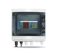 Solar photovoltaic PV Combiner Box With Lightning Protection 1 input 1 out DC 600V Fuse MCB Box IP65 BIANMTSW(25A DC MCB)