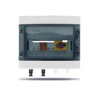 Solar photovoltaic PV Combiner Box With Lightning Protection 2 input 1 out DC 1000V Fuse MCB SPD Box IP65 12ways BIANMTSW