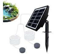 Solar Pond Aerator - 7.87 Inch Solar Powered Air Pump | Usb Rechargeable Quiet Fish Pond Aerator | Long Battery Life Outdoor Oxygenator For Backyard Ponds Fishing. Iron, 2000mah.